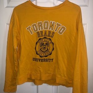 Yellow H&M "Toronto Bears" Sweatshirt